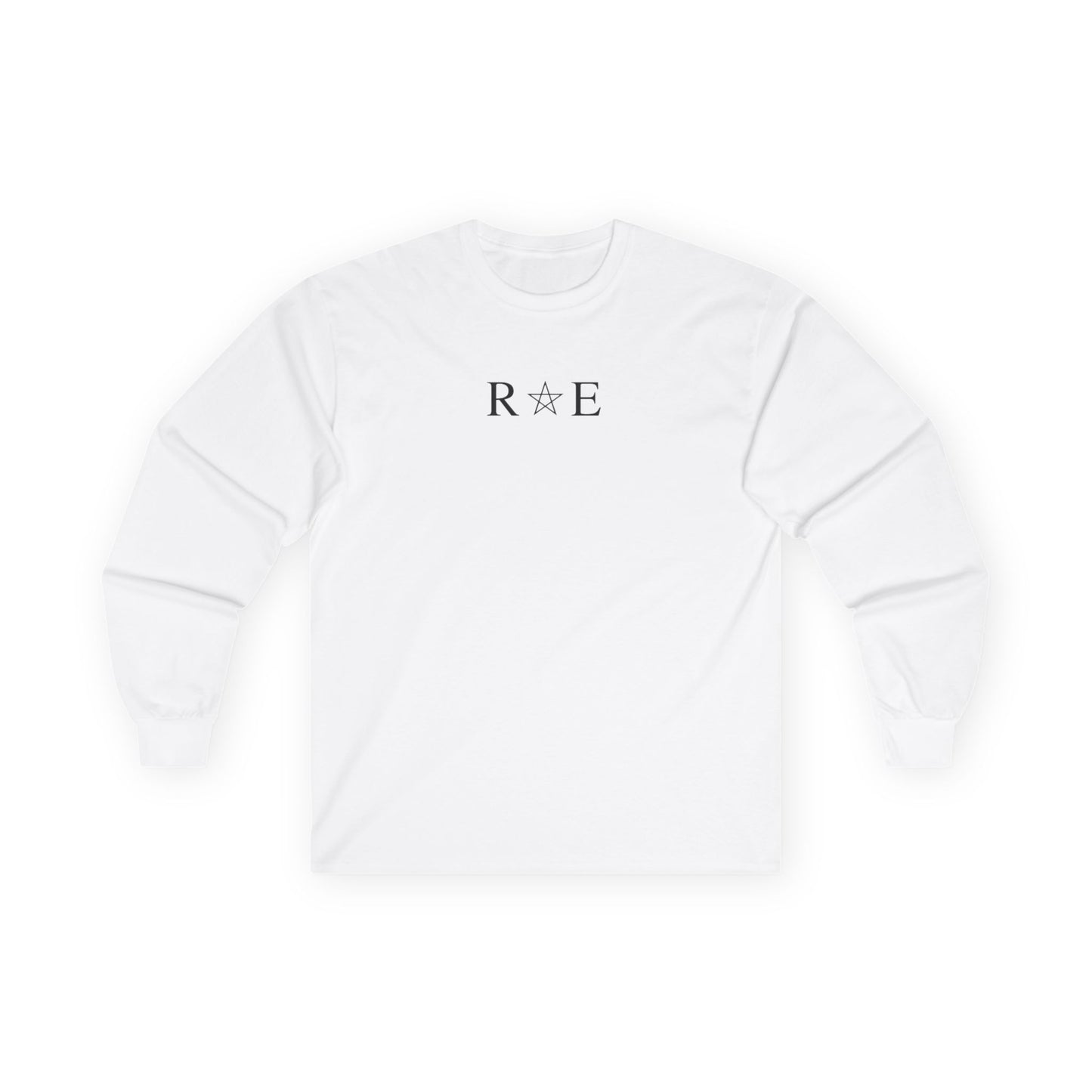Mens STARRAE Ultra Cotton Long Sleeve Tee - Stellar Starry Design with Saturn Graphic