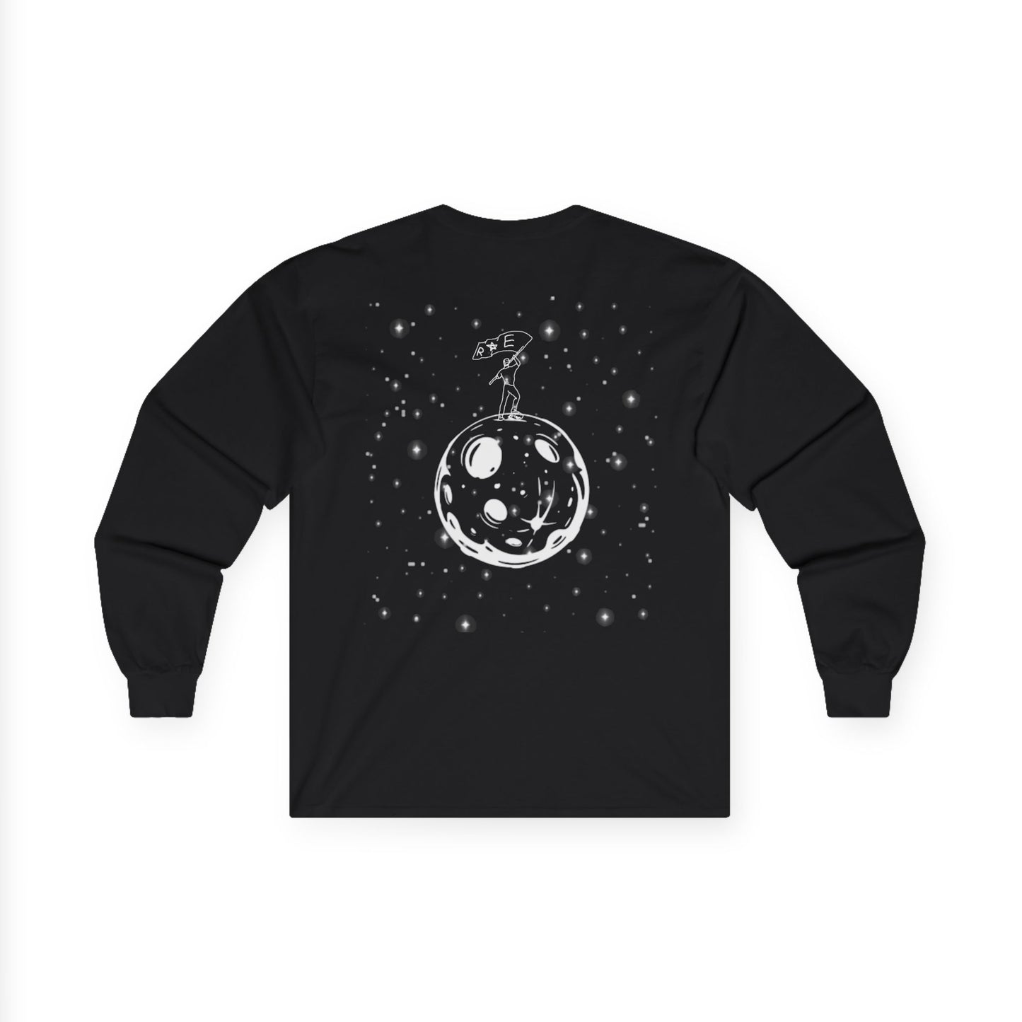 STARRAE Mens Ultra Cotton Long Sleeve Tee - Cosmic Exploration Shirt