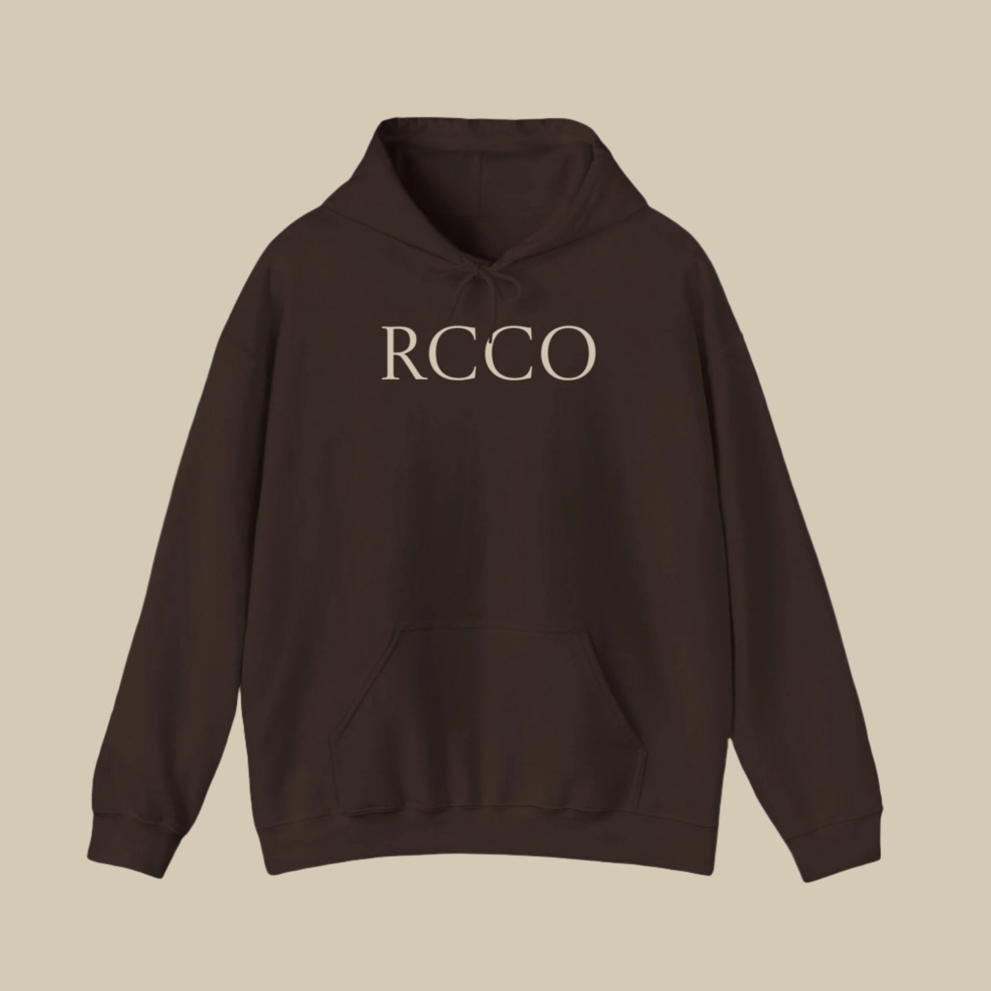 Mens Heavy weight fleece Hoodie- RCCO print