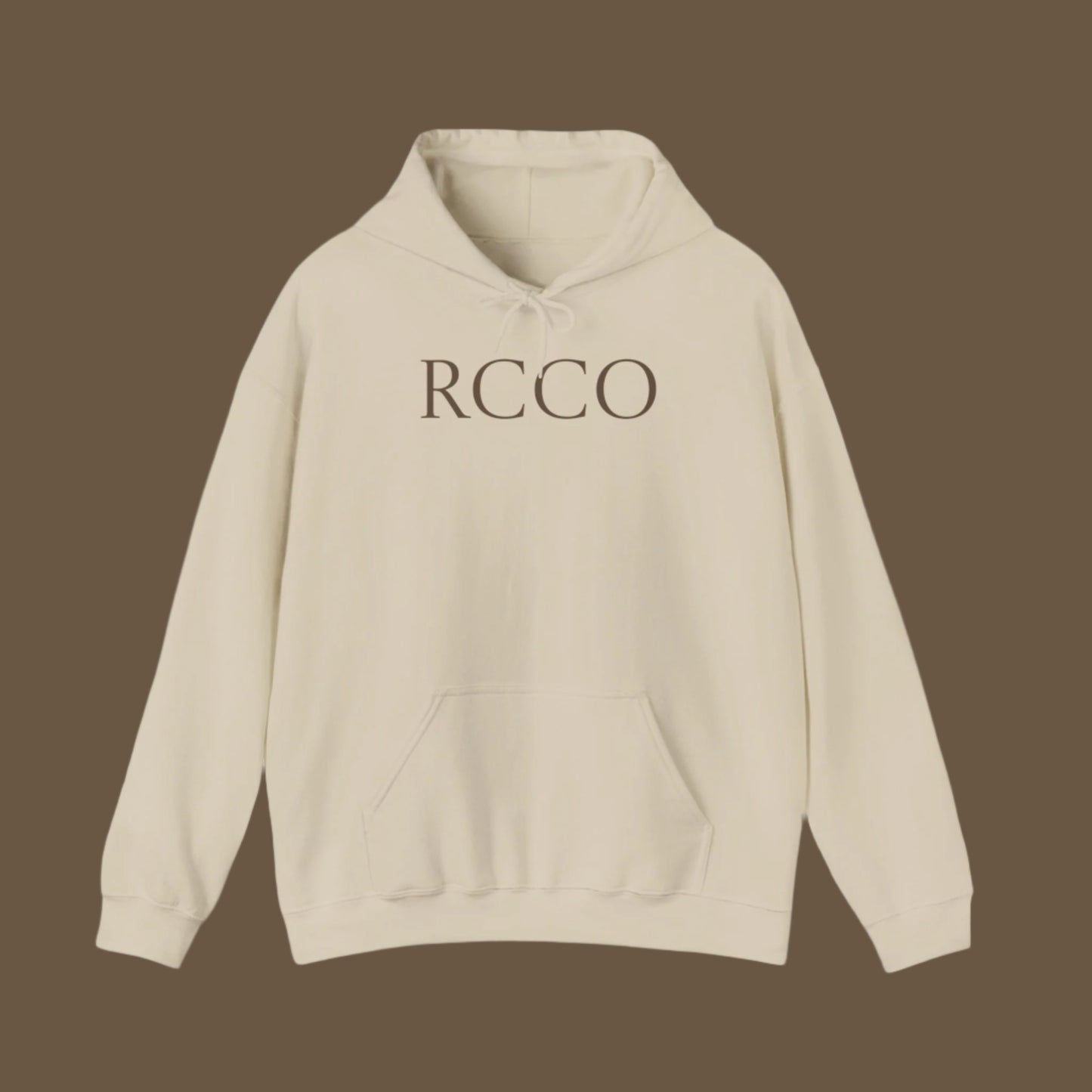 Mens Heavy weight fleece Hoodie- RCCO print