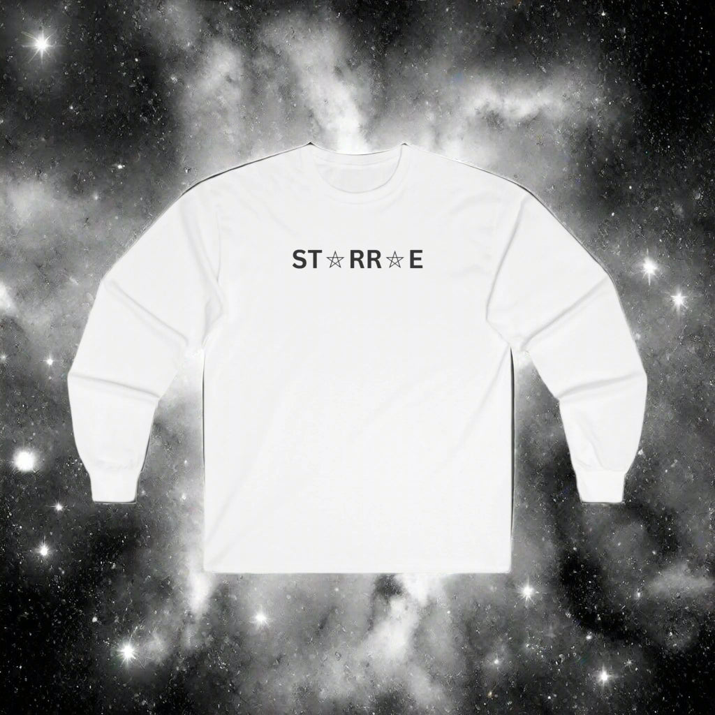 STARRAE Mens Ultra Cotton Long Sleeve Tee - Cosmic Exploration Shirt
