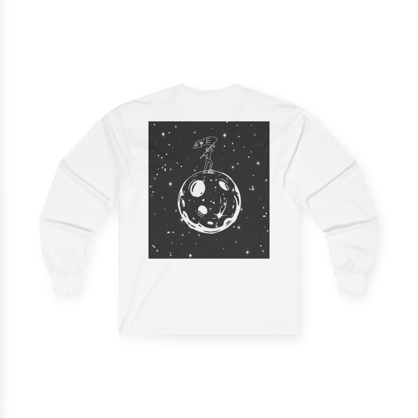 STARRAE Mens Ultra Cotton Long Sleeve Tee - Cosmic Exploration Shirt