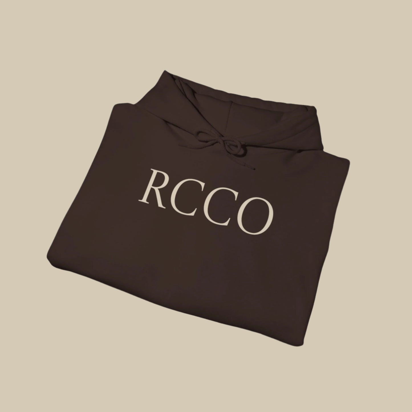 Mens Heavy weight fleece Hoodie- RCCO print