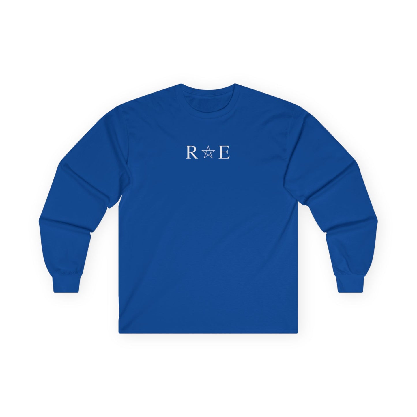 Mens STARRAE Ultra Cotton Long Sleeve Tee - Stellar Starry Design with Saturn Graphic