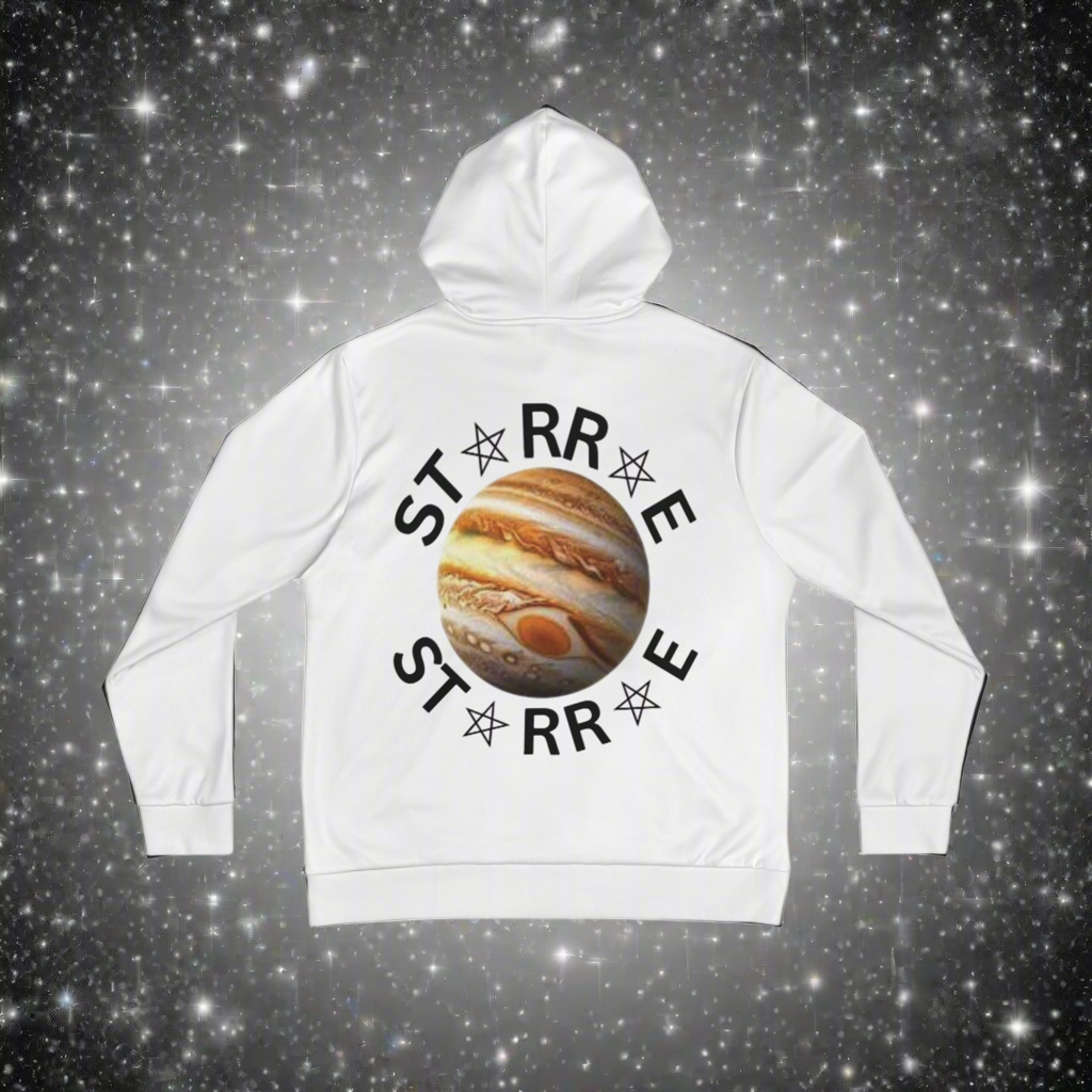 STARRAE Men’s Hoodie - Cosmic Design with Jupiter & Star Graphics