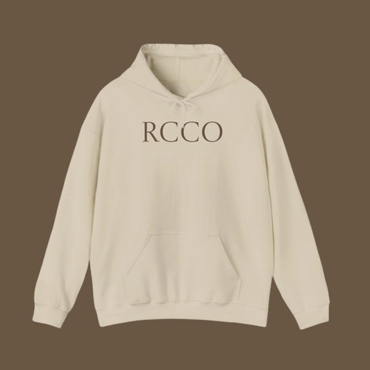 Mens Heavy weight fleece Hoodie- RCCO print