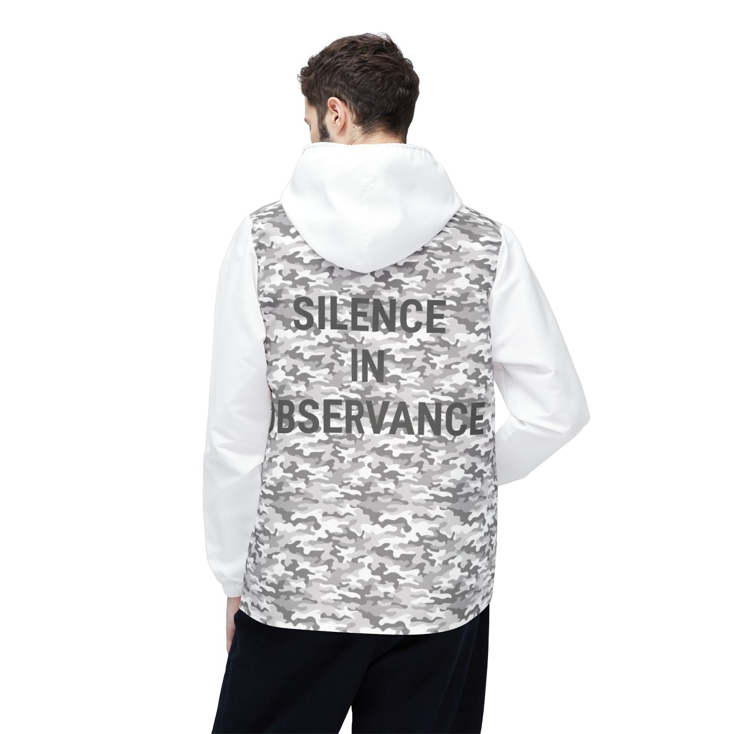 SIO White Windbreaker Jacket