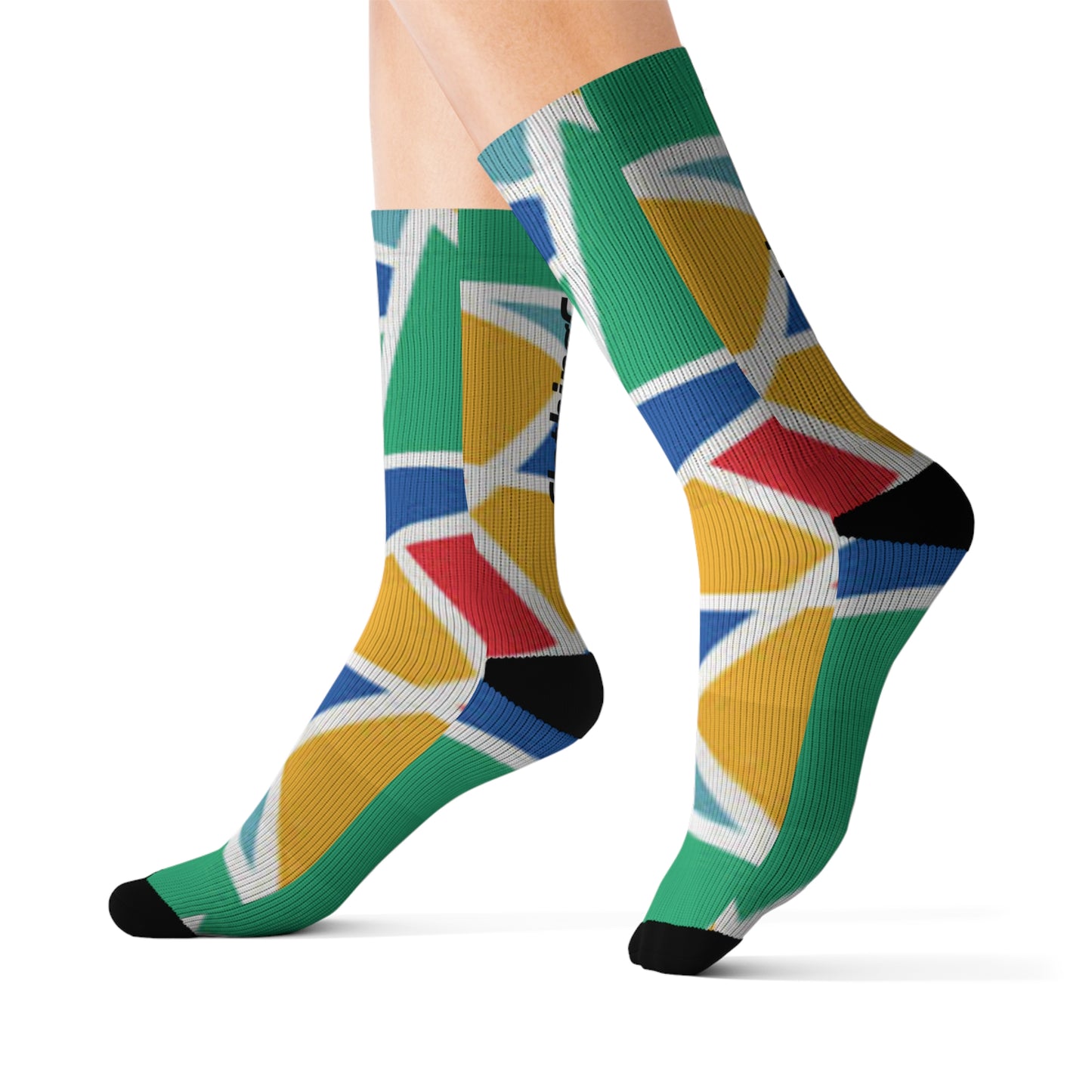 "Smooth Criminal" Geometric Socks