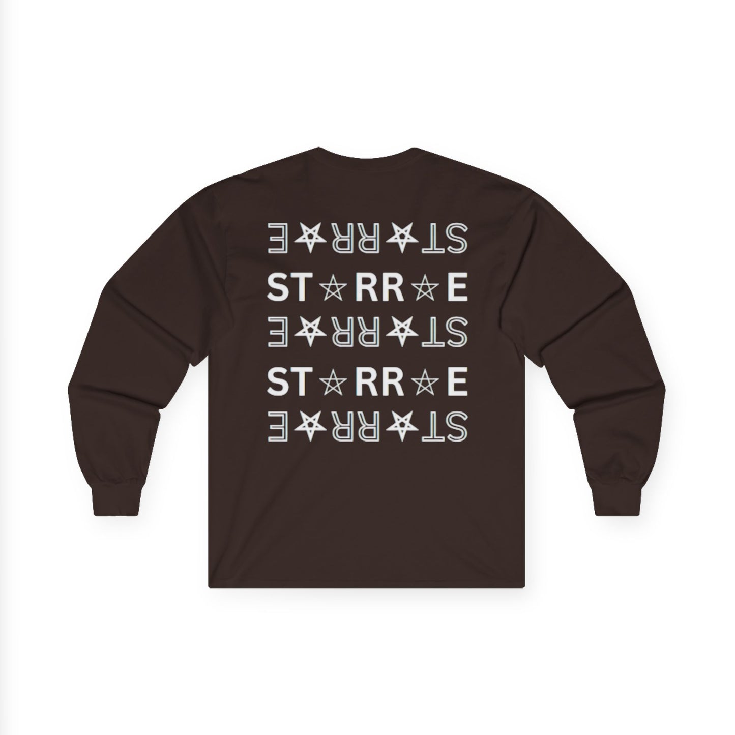 STARRAE Unisex Ultra Cotton Long Sleeve Tee - Stellar Starry Design with Saturn Graphic