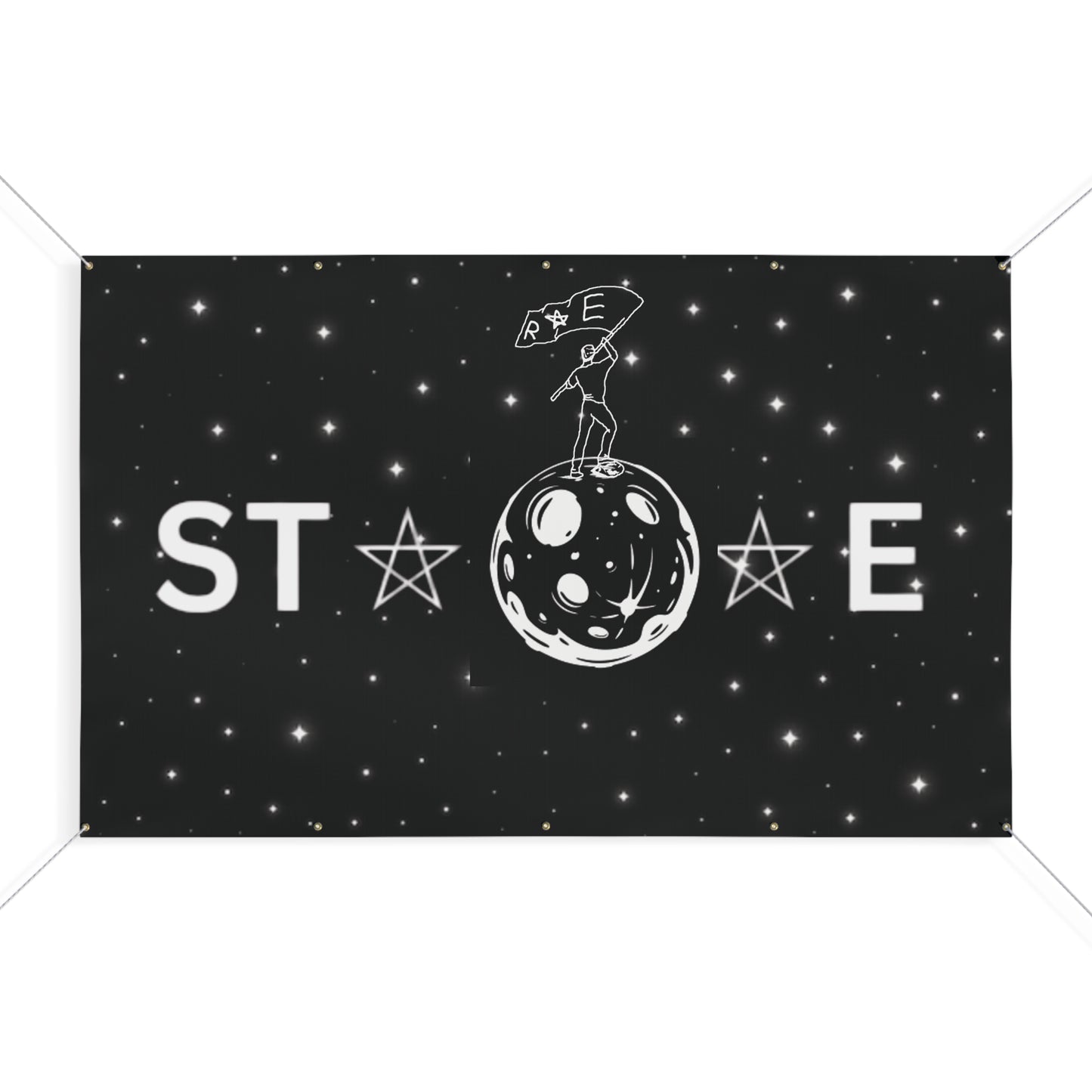 STARRAE Space-Themed Banner, Outer Space Home Decor, Celestial Event Signage