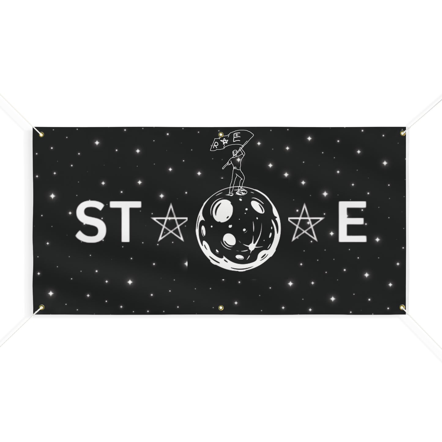 STARRAE Space-Themed Banner, Outer Space Home Decor, Celestial Event Signage